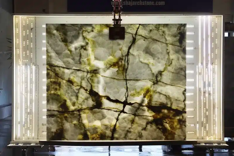 سنگ مرمر کد SH MA 6008 | Black Rose Onyx Slab