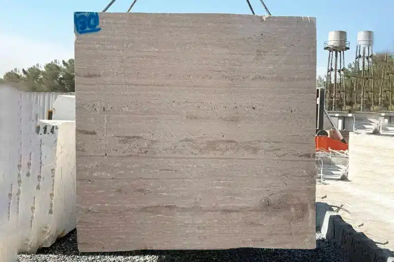 کوپ سنگ تراورتن کرم ابرکوه|Abarkooh Cream Travertine Block